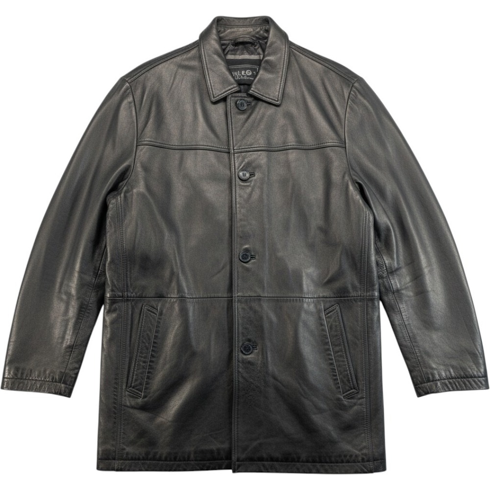 Wilsons Leather‎ Pelle Studio Black Leather Car Coat Thinsulate 2XLT Mens Jacket